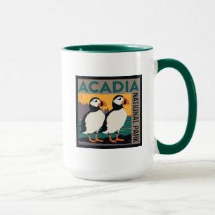 Caneca Acadia National Park, Maine   Puffins