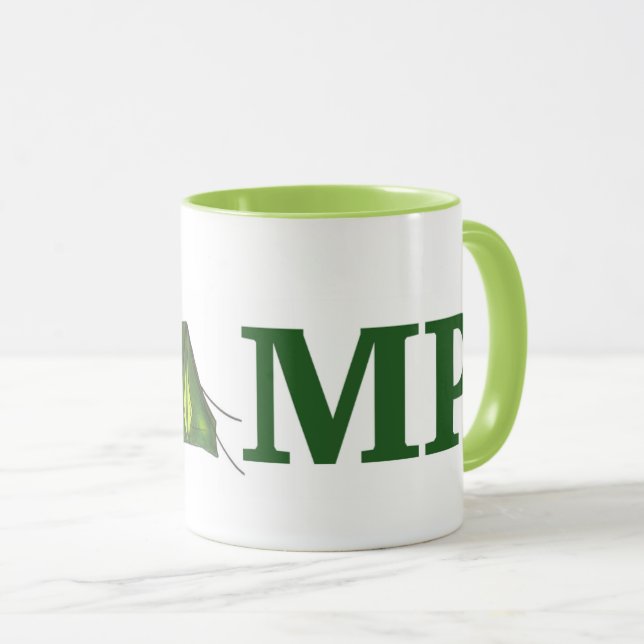 Caneca Acampamento de Tent Summer no exterior (Frente Esquerda)