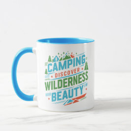 Caneca Acampamento Descubra a beleza da natureza selvagem
