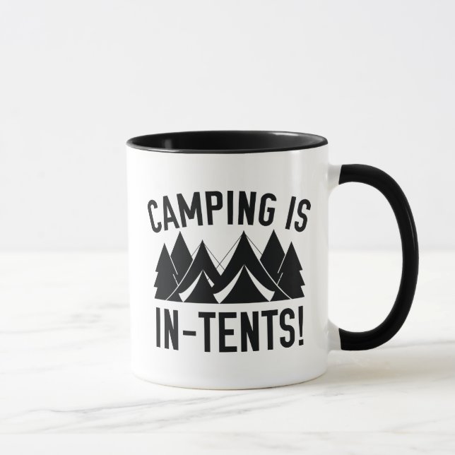 Caneca Acampamento Está Em Tendas! (Direita)