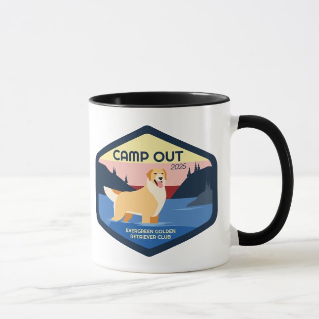 Caneca Acampamento Fora 2025 Ouro Mug (Direita)