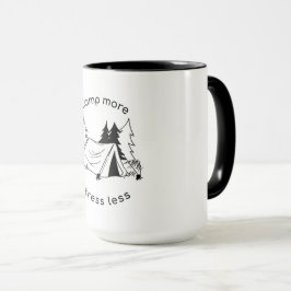 Caneca Acampamento mais estresse menos