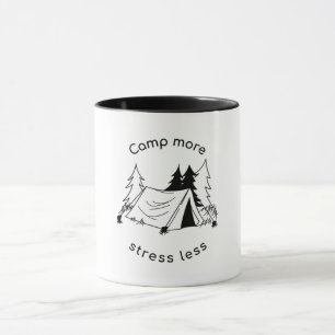 Caneca Acampamento mais estresse menos