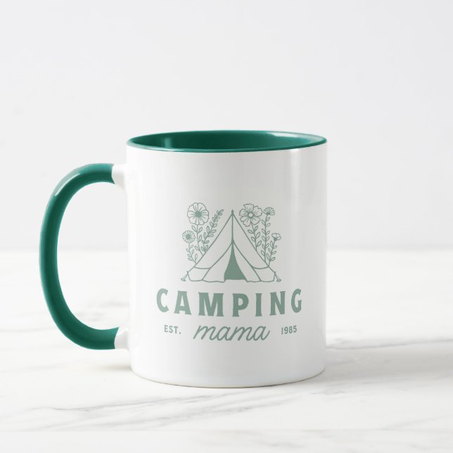 Caneca Acampamento mamãe verão campo mãe estético (Esquerda)