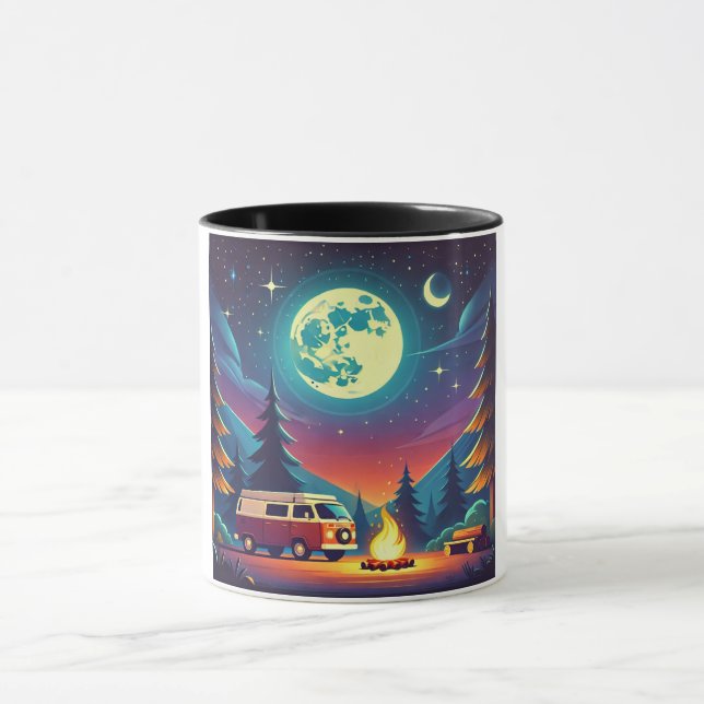 Caneca Acampamento Noturno Louco pelo Fogo (Centro)