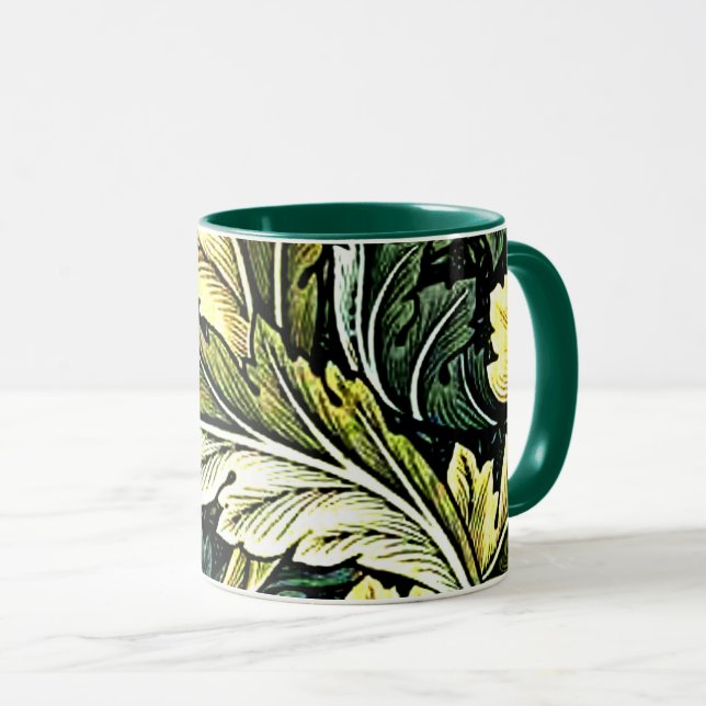 Caneca Acanthus, padrão popular de William Morris (Frente Esquerda)