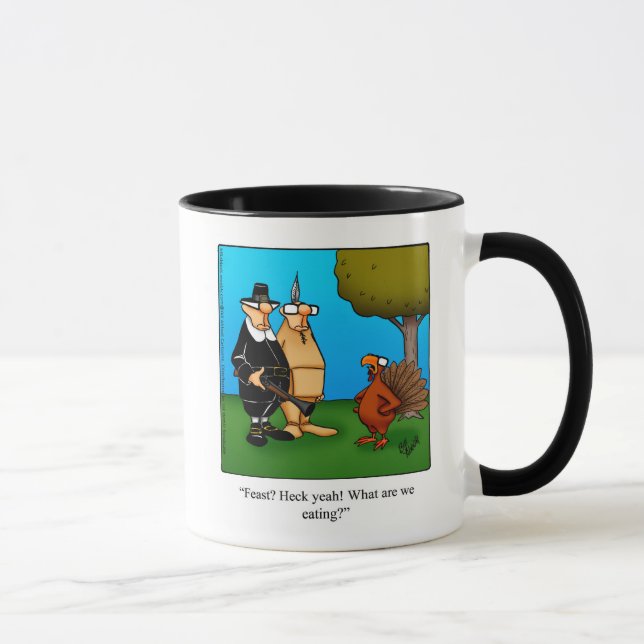 Caneca Ação de Graças Humor Mug Gift (Direita)