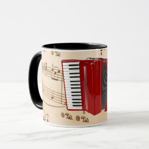 Caneca Accordion Music, design popular