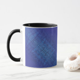 Caneca Aceitação | Padrão de Chibori Azul Violeta