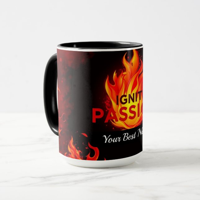 Caneca Acenda a Chama da Paixão (Frente Esquerda)