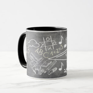 Caneca Acessórios para inscrição no estilo de quadro de c