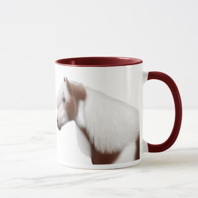 Caneca aciganada dos cavalos da pintura (Direita)