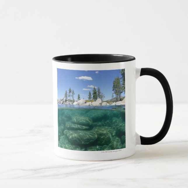 Caneca Acima e abaixo de Lake Tahoe (Direita)