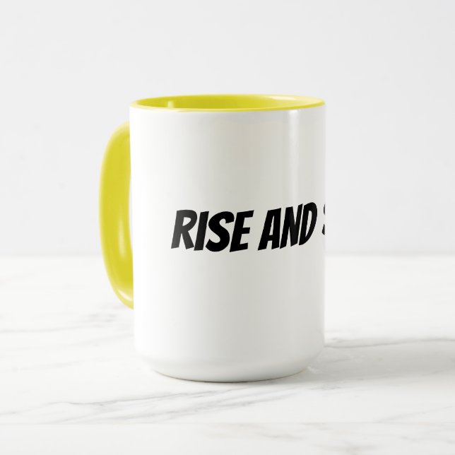 Caneca acordar e brilhar (Frente Esquerda)