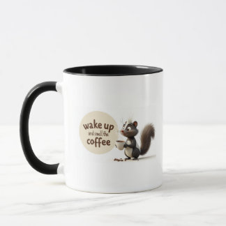 Caneca acordar e cheirar o café
