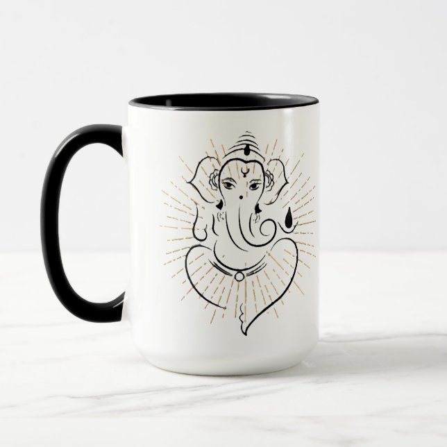 Caneca Acordar para cima com Ganesh (Esquerda)