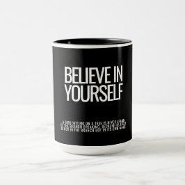 Caneca Acredite em si mesmo, inspirador, Cote Mug