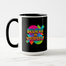 Caneca Acredite em si mesmo presente motivacional