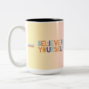Caneca Acredite Em Você Xícara De Café Motivacio