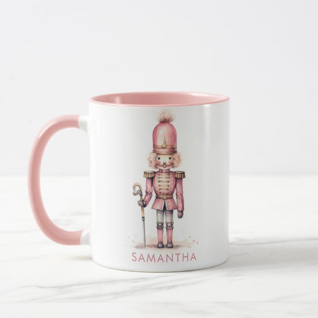 Caneca Acrilico Rosa Minimalista Caprichoso  (Esquerda)