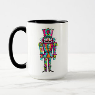 Caneca Acrililico de Natal Rosa Arco-Íris Pastel