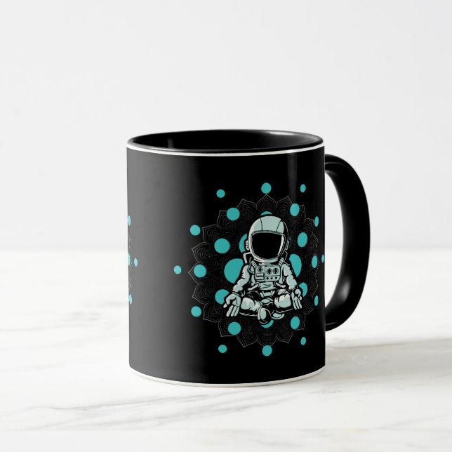 Caneca ADA Coin Kryptowährung - Astronauta Cardano (Frente Esquerda)
