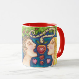 Caneca Adam E Eve APPLE SEDUCTION MUG Red
