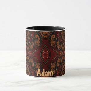 Caneca ADAM ~ GLOSSY 3D Zany Brown Black