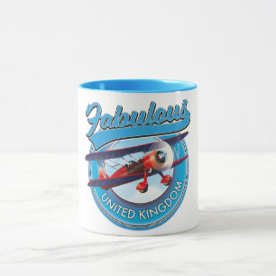 Caneca Adesivo de viagem do Reino Unido fabuloso.