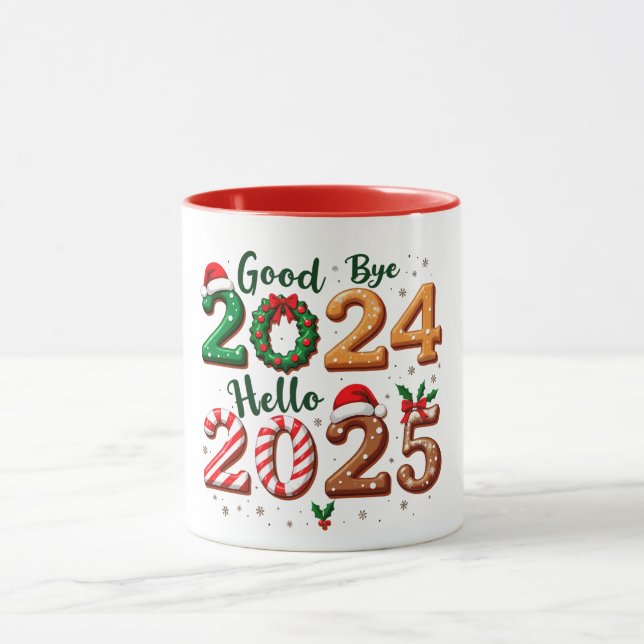 Caneca Adeus 2024, Alô 2025 - Lagoas Festivas de Ano Novo (Centro)