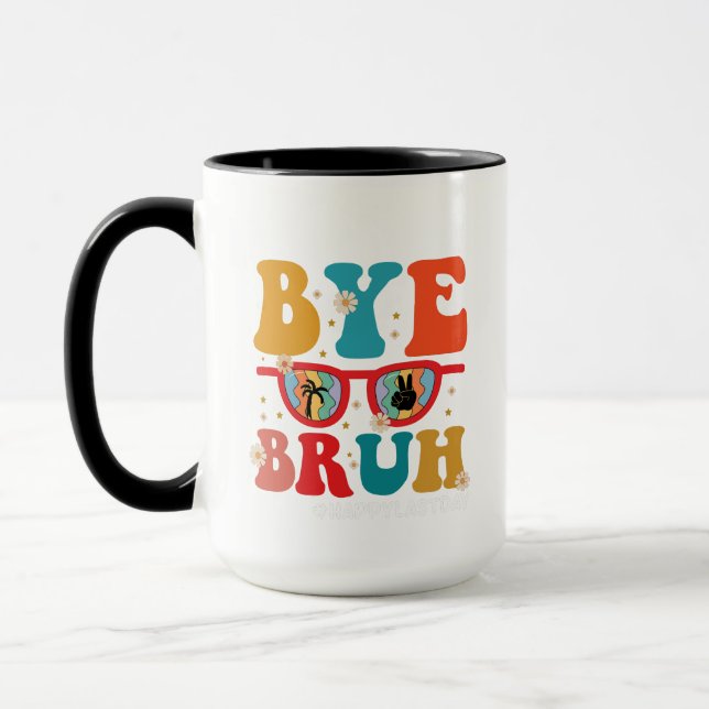 Caneca Adeus Bruh Professor Feliz Dia Passado da Escola V (Esquerda)