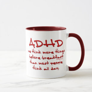 Caneca ADHD pensam mais