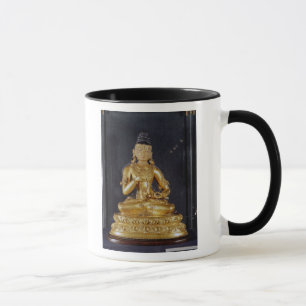 Caneca Adibuddha Vajrasattva assentado na meditação