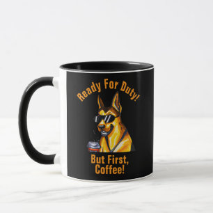 Caneca Adicionar Nome Alterar Todo Texto, German shepherd