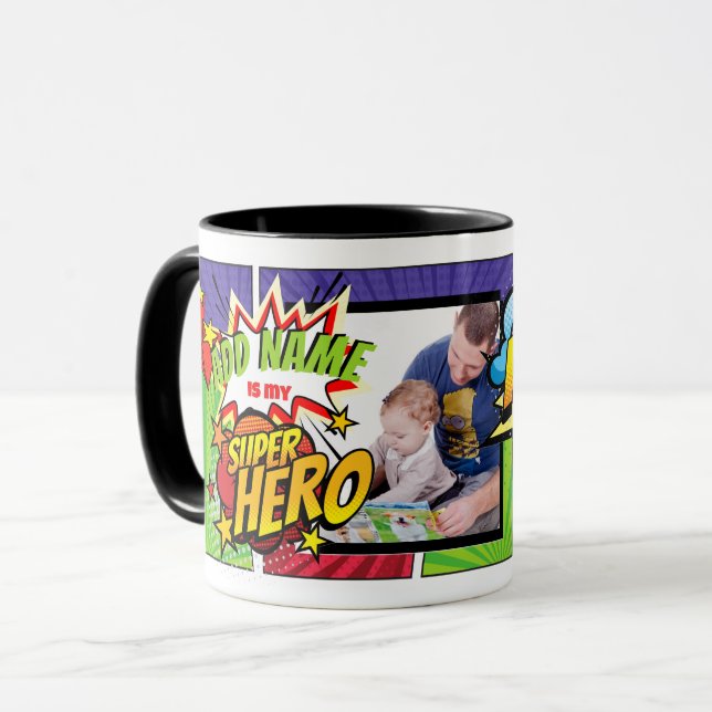 Caneca (ADICIONAR NOME) É A MINHA FOTO Personalizada DO S (Frente Esquerda)