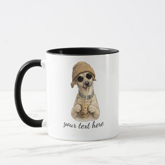 Caneca Adicione o Nome e a Foto do seu Cachorro (Esquerda)