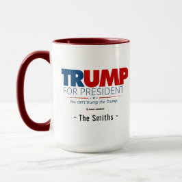 Caneca Adicione seu nomeTrump para presidente