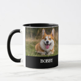Caneca Adicione sua própria foto e nome do cachorro