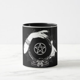 Caneca Adivinho Místico Negro Bola de Cristal Mística