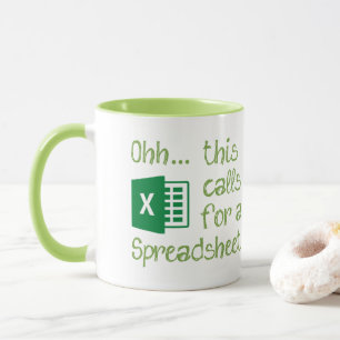 Caneca Administrativo - Ohh isso pede uma Planilha