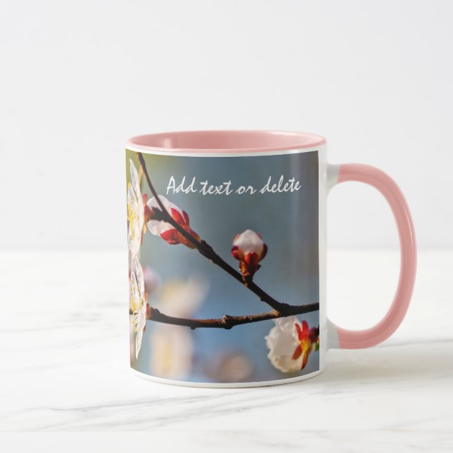 Caneca Admirável Flor Apricot Japonês (Direita)