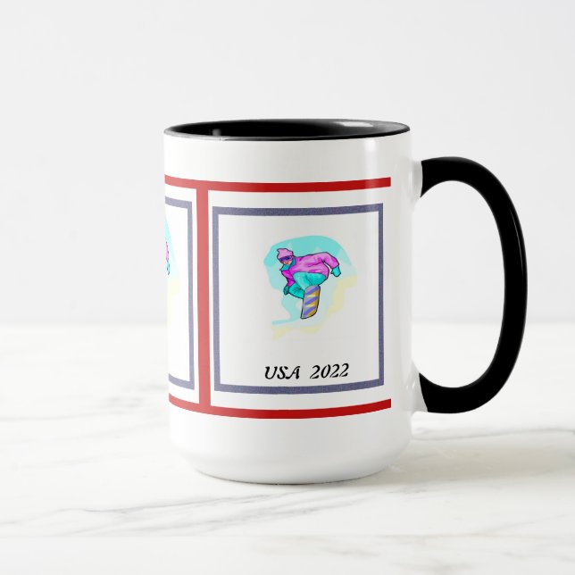 Caneca Adora praticar snowboard - (Direita)