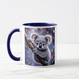 Caneca Adorable Koala perché sur sa branche.