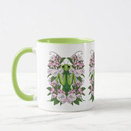 Caneca Adorable Praying Mantis And Mountain Laurel