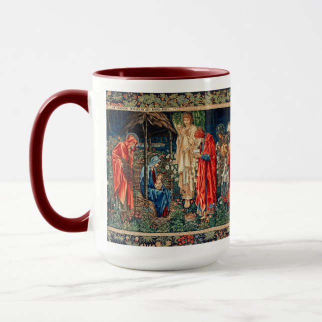 Caneca ADORAÇÃO DE MAGI Morris, Natal Burne-Jones (Esquerda)