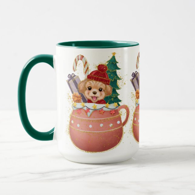 Caneca Adoráveis Puppy Mug no Natal (Esquerda)