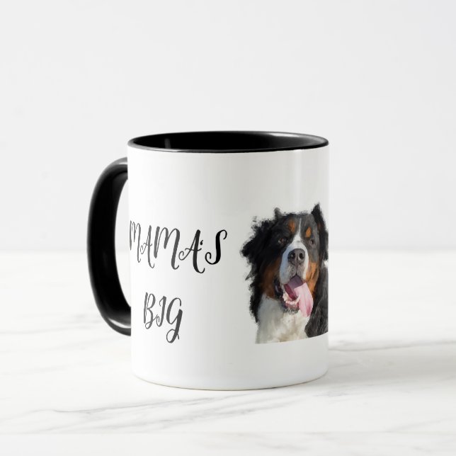 Caneca Adorável Cachorro da Montanha Bernese (Frente Esquerda)