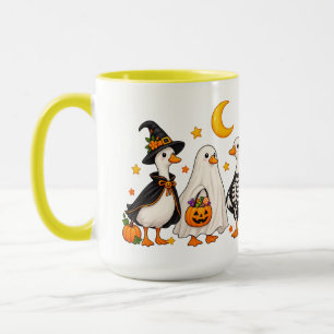Caneca Adorável Esquadrão de Ganso de Halloween – Bruxa,