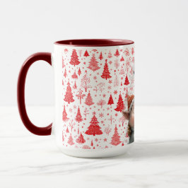 Caneca Adorável "Feliz Natal" Amigos Animais Mug