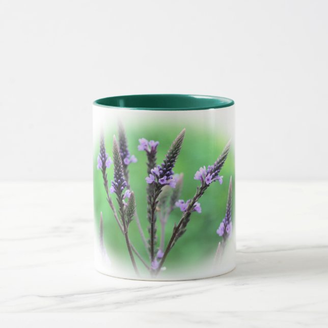 Caneca Adorável Flor Vervain Personalizado (Centro)